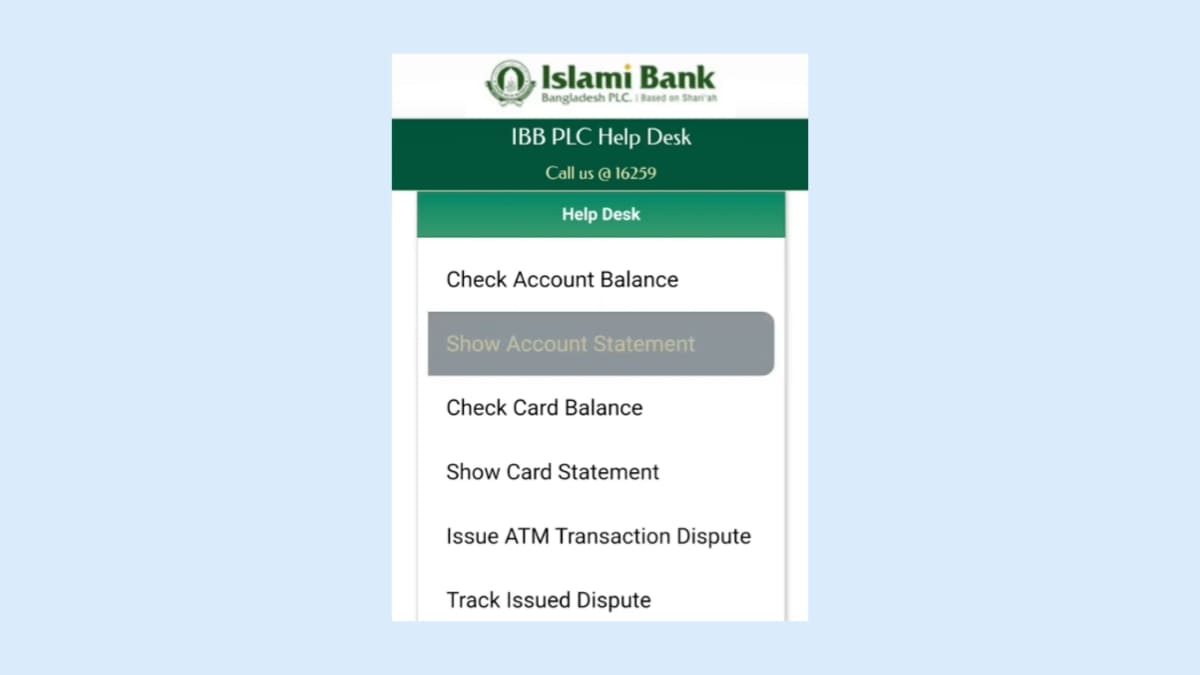 Islami bank account check