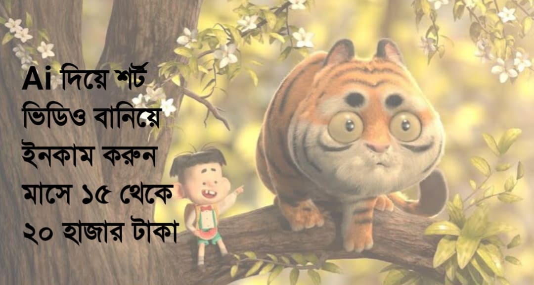 Ai দিয়ে শর্ট ভিডিও বানিয়ে ইনকাম